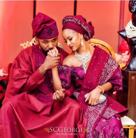 Image result for banky w and wife traditional wedding